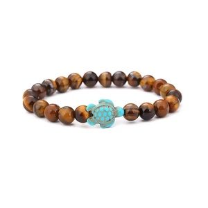 Sea Turtle Bracelet Turquoise Handmade Natural Stone Bracelet Summer Jewelry